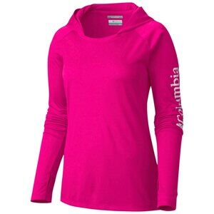 Columbia Women’s PFG Tidal Tee Hoodie – XS – Vivid Pink – NEW with Tags